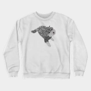 Cute Grey Color Maltipoo Dog Crewneck Sweatshirt